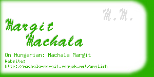 margit machala business card